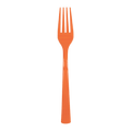 Orange plastic fork single utensil for birthdays at Parte Haus party supply store in Bethesda Maryland