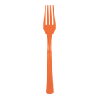 Orange plastic fork single utensil for birthdays at Parte Haus party supply store in Bethesda Maryland