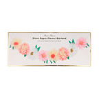 Pink and white giant paper flower garland floral decor for spring from Parte Haus party supply store in Bethesda MD