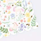 Pastel unicorn napkin with floral and butterfly design birthday theme from Parte Haus party supply store in Bethesda Maryland