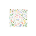 Pastel unicorn napkin with flowers and butterflies for birthday from Parte Haus party supply store in Bethesda Maryland