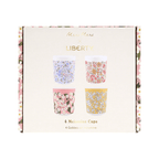 Floral melamine cups set with colorful flower prints spring theme from Parte Haus party supply store in Bethesda Maryland