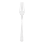 clear plastic fork simple utensil for events from Parte Haus party supply store in Bethesda Maryland