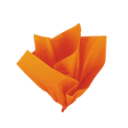 Orange tissue paper folded for gift wrapping from Parte Haus party supply store in Bethesda MD
