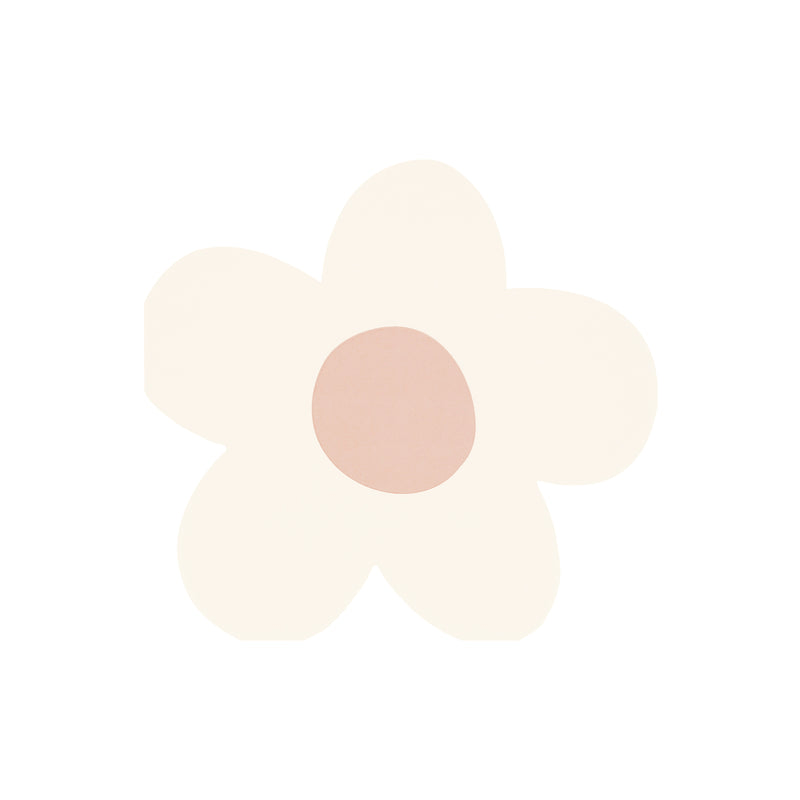 Cream flower shaped cutout spring theme decoration from Parte Haus party supply store in Bethesda Maryland