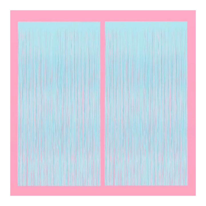 Matte Blue Bachelorette/Baby Shower Party Curtain Backdrop