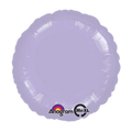 Lavender round foil balloon simple design birthday theme from Parte Haus party supply store in Bethesda Maryland