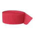 Red crepe paper streamer roll for birthday decoration from Parte Haus party supply store in Bethesda Maryland