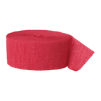 Red crepe paper streamer roll for birthday decoration from Parte Haus party supply store in Bethesda Maryland