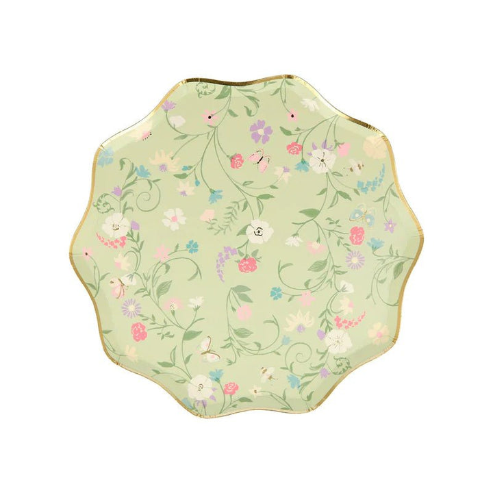 Floral Meri Meri x Laduree Paris Small Appetizer Dessert Plates