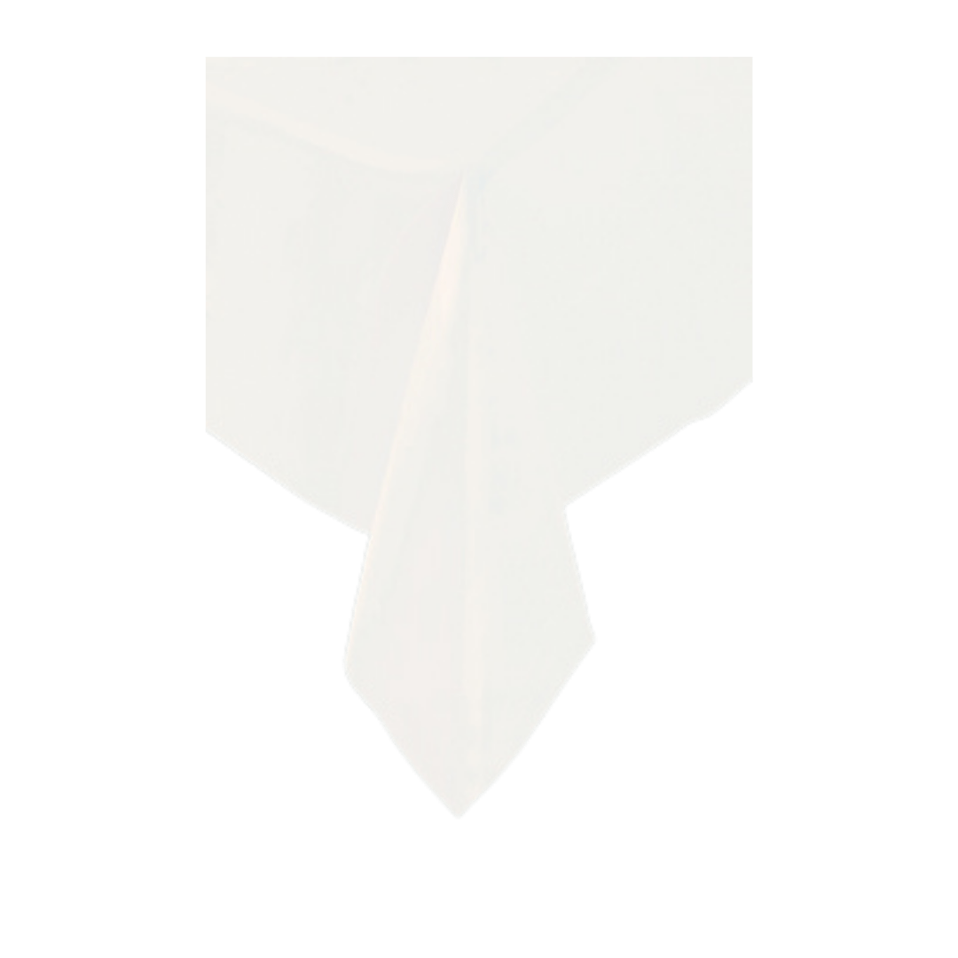 White tablecloth simple elegant rectangle for any celebration from Parte Haus party supply store in Bethesda Maryland