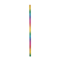 Rainbow striped paper straw with glossy finish for celebration from Parte Haus party supply store in Bethesda Maryland