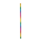 Rainbow striped paper straw with glossy finish for celebration from Parte Haus party supply store in Bethesda Maryland