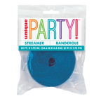 Blue streamer roll for celebrations from Parte Haus party supply store in Bethesda Maryland