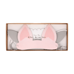 Pink and gray animal ear headbands kids costume set birthday theme from Parte Haus party supply store in Bethesda MD.
