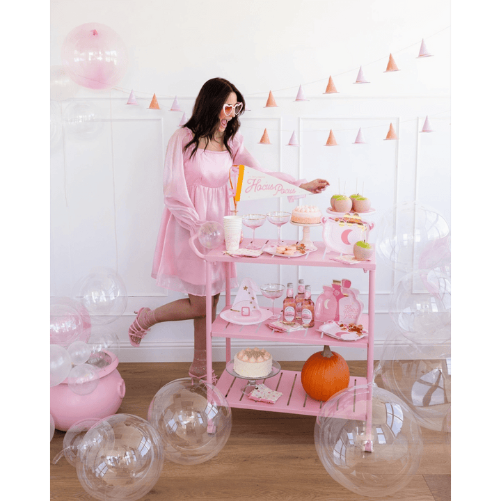 Pink Witch Hat Banner