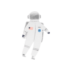 white astronaut shaped napkin space birthday party theme from Parte Haus party supply store in Bethesda Maryland