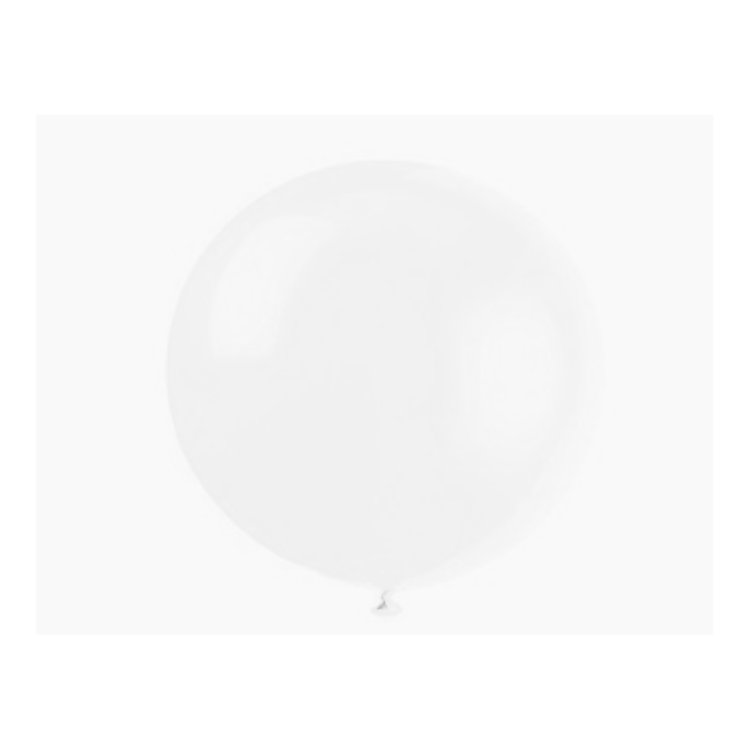 White balloon round shape for birthday celebration from Parte Haus party supply store in Bethesda Maryland