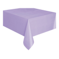 Lavender tablecloth solid rectangular for birthday from Parte Haus party supply store in Bethesda MD
