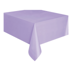 Lavender tablecloth solid rectangular for birthday from Parte Haus party supply store in Bethesda MD