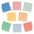 Pastel color scalloped napkins decorative square napkin set birthday theme from Parte Haus party supply store in Bethesda Maryland