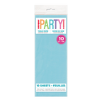 Light blue tissue paper pack for celebrations from Parte Haus party supply store in Bethesda Maryland