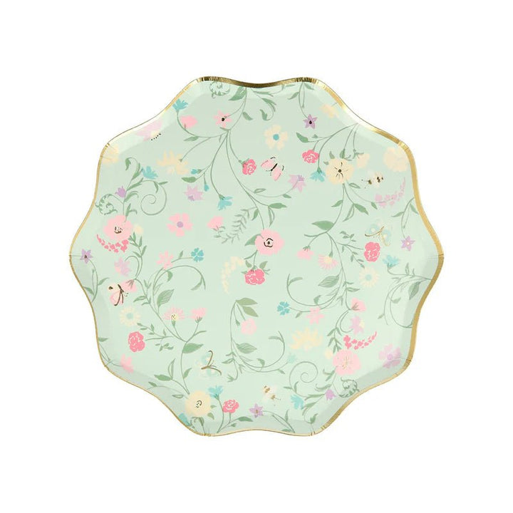 Floral Meri Meri x Laduree Paris Small Appetizer Dessert Plates