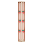 Pink strawberry taper candles with strawberry accents for birthday theme from Parte Haus party supply store in Bethesda MD