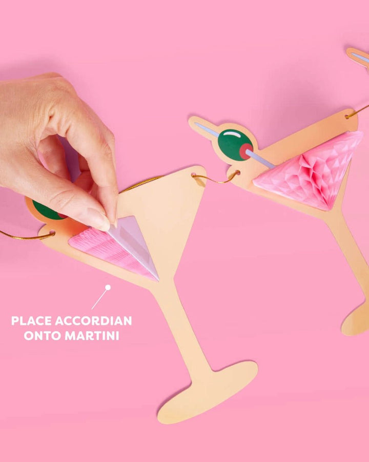 Pink Martini Banner - 3D Paper Banner