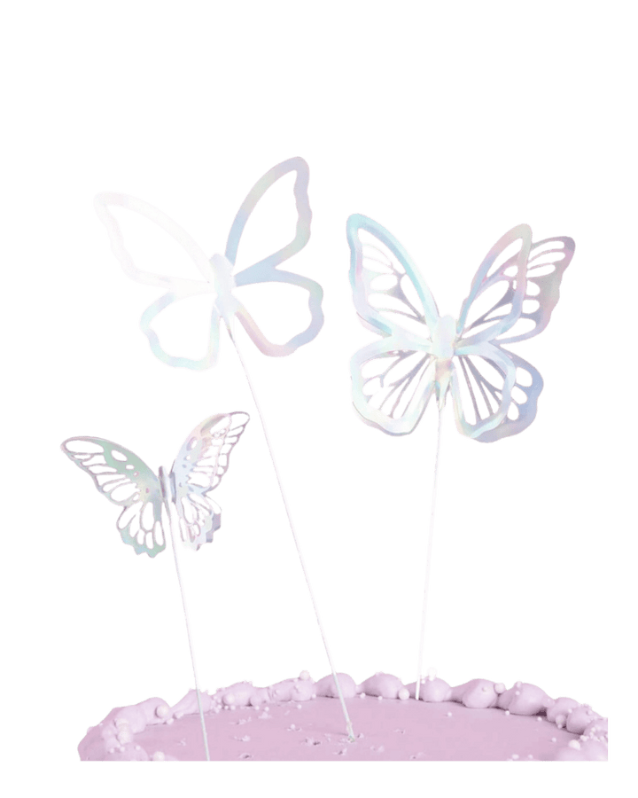 Iridescent Butterfly Cake Topper
