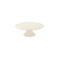 Ivory cake stand with scalloped edge for birthday theme from Parte Haus party supply store in Bethesda MD.