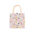 Pastel gift bag with rainbows and smiley faces for birthday from Parte Haus party supply store in Bethesda MD