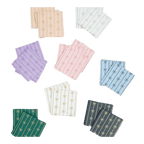 Pastel and dark assorted cocktail napkins with gold bow patterns celebration theme from Parte Haus party supply store in Bethesda MD