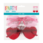 Red and pink heart sunglasses fun novelty glasses for birthday from Parte Haus party supply store in Bethesda Maryland