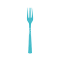 Blue plastic fork with glossy finish for birthday theme from Parte Haus party supply store in Bethesda MD