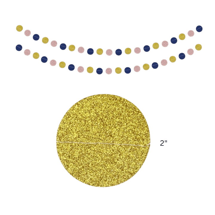 Pink and Navy Decoration Kit - 30 Pcs