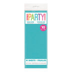 Blue tissue paper pack with 10 sheets for celebrations from Parte Haus party supply store in Bethesda MD.