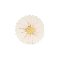 White daisy flower napkin with yellow center floral birthday theme from Parte Haus party supply store in Bethesda MD