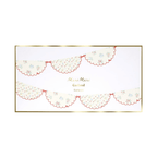 Floral garland scalloped paper bunting spring theme from Parte Haus party supply store in Bethesda Maryland