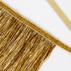 Gold tinsel fringe banner with glitter detail for celebration theme from Parte Haus party supply store in Bethesda MD