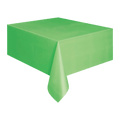 lime green table cover rectangle for birthday from Parte Haus party supply store in Bethesda Maryland