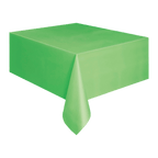 lime green table cover rectangle for birthday from Parte Haus party supply store in Bethesda Maryland
