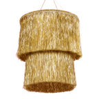 Gold fringe chandelier piñata hanging decor birthday from Parte Haus party supply store in Bethesda Maryland