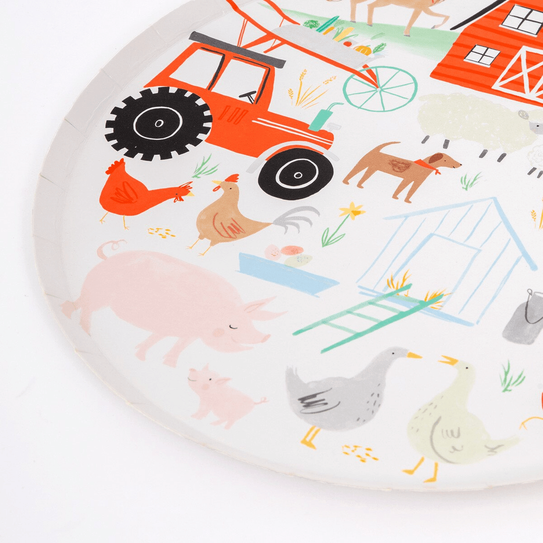 Farm and Animals Large Dinner Plates