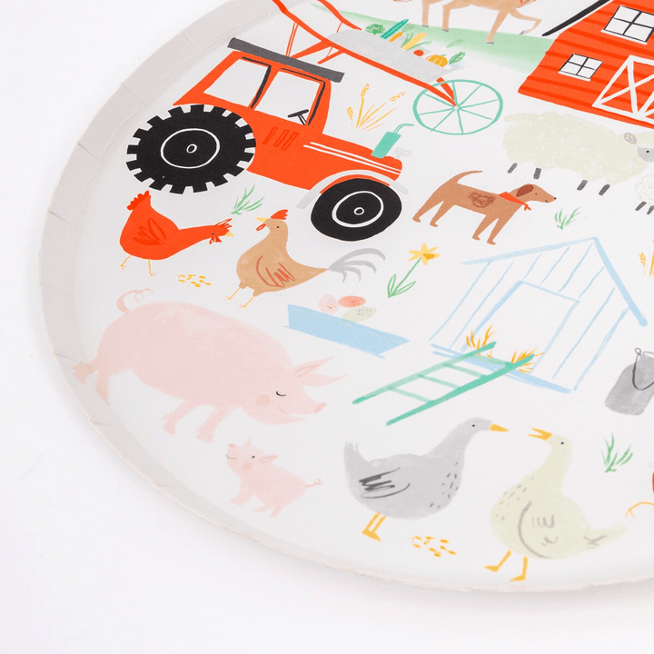 Farm and Animals Large Dinner Plates