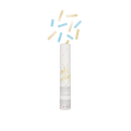 Blue and yellow confetti cannon with oh baby text for baby shower theme from Parte Haus party supply store in Bethesda MD