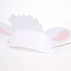 White lamb headband crown with pink ears for animal birthday from Parte Haus party supply store in Bethesda Maryland.