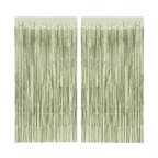 Gold fringe curtain shiny photo backdrop birthday from Parte Haus party supply store in Bethesda Maryland
