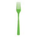Green plastic fork for birthdays from Parte Haus party supply store in Bethesda Maryland