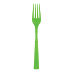 Green plastic fork for birthdays from Parte Haus party supply store in Bethesda Maryland